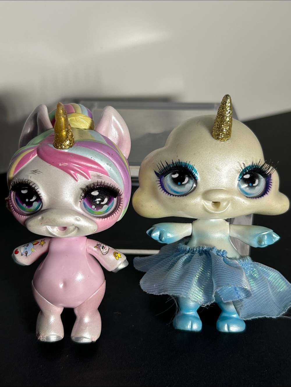 2 Poopsie Surprise Sparkly Critters Figures.